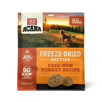 ACANA Freeze Dried Dog Food Patties Meal & Topper, Grain Free High Protein Free-Run Turkey Recipe, 14oz