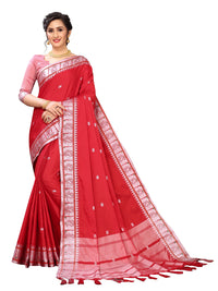 Regolith Designer Sarees for women banarasi silk saree with fancy saree Un-stitched blouse Pieces