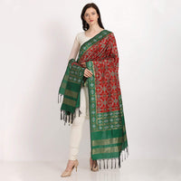 KAPAAHA Women's  Woven Design Silk Blend Dupatta Free Size