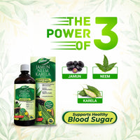 Dabur Jamun Neem Karela Juice - 1L | Helps Control Blood Sugar Level & Reduces Bad Cholesterol | Good for Metabolic & Digestive Health | Ayurvedic Health Juice For Diabetic Care