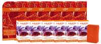 VAADI HERBALS Kesar Chandan Facial Bars With Extract Of Orange Peel, 25Gm (Pack Of 6)