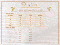 DiRaVee Girls/Women Gauhar Faizah Sanganeri Printed Sharara Kurta Set