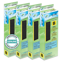 GermGuardian Filter B HEPA Pure Genuine Replacement Filter, Removes 99.97% of Pollutants for AC4825, AC4300, AC4900, AC4825DLX, AC4850, CDAP4500, AP2200, 4-Pack, Black/Yellow, FLT48254PK 4 pack