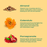 Tikitoro Kids Nourishing Body Wash | Pediatrician Approved | Vegan | Cleanses, Moisturizes & Nourishes Skin | Almond, Calendula, Pomegranate Extract | No Parabens & Sulphates, Age 4+ years (300ml)