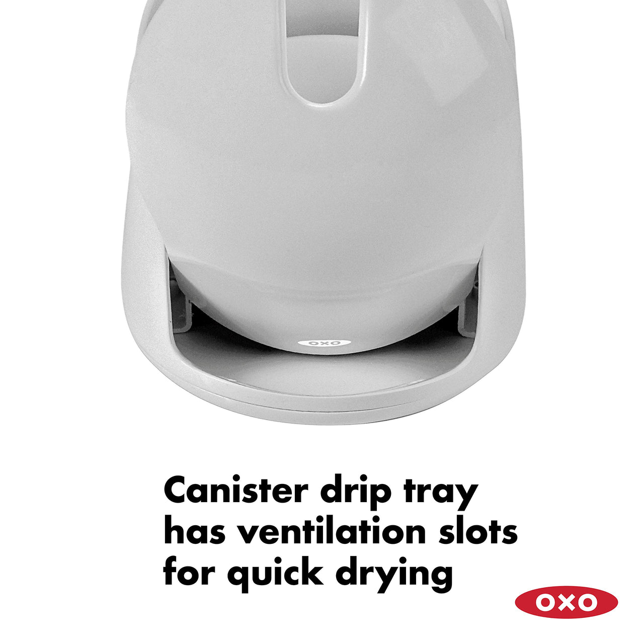 OXO Good Grips Compact Toilet Brush & Canister - Gray 1 Pack