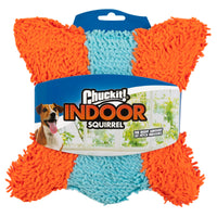 Chuckit Indoor Fetch Squirrel Dog Toy (9 Inch), Orange and Blue Orange & Blue Fumbler