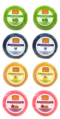 Khadi Pure Herbal Loofah Soaps (Combo of 8 pcs) (8 x 100g)