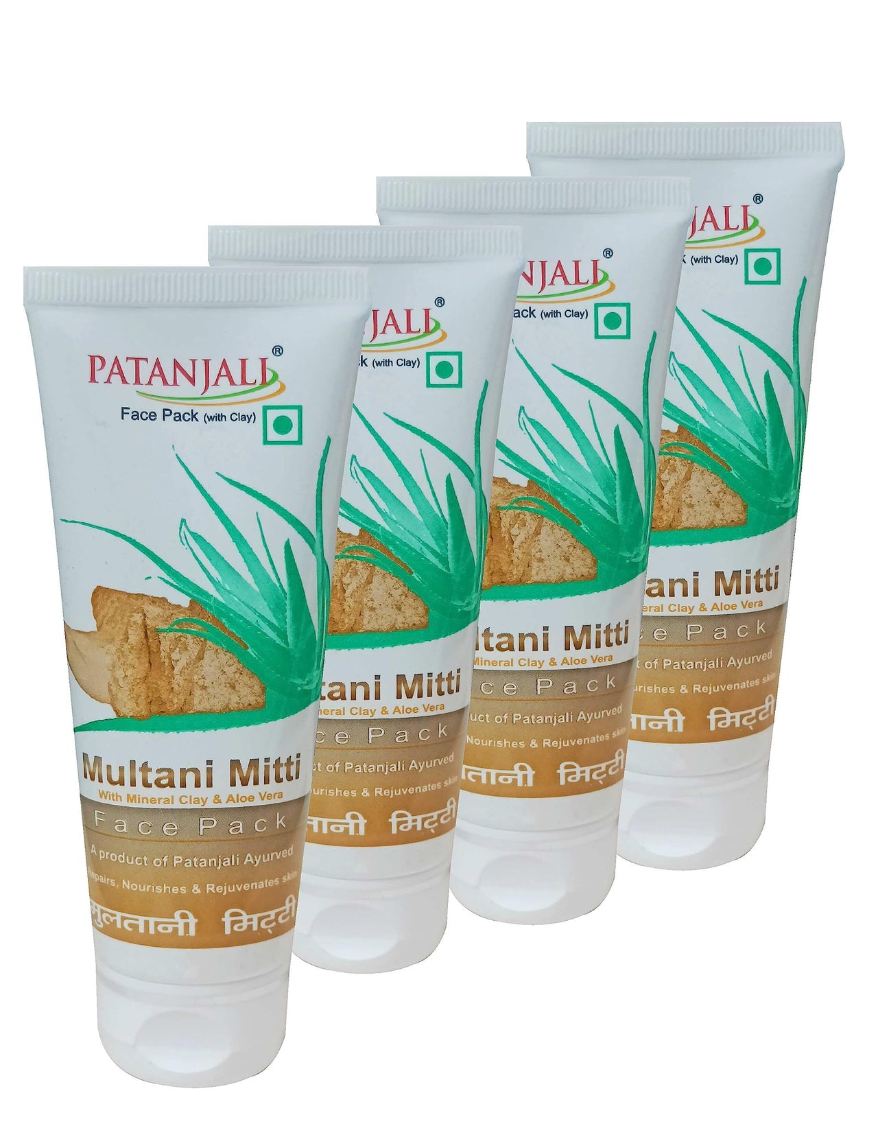 Patanjali Multani Mitti Face Pack 60GM (Pack Of 4)