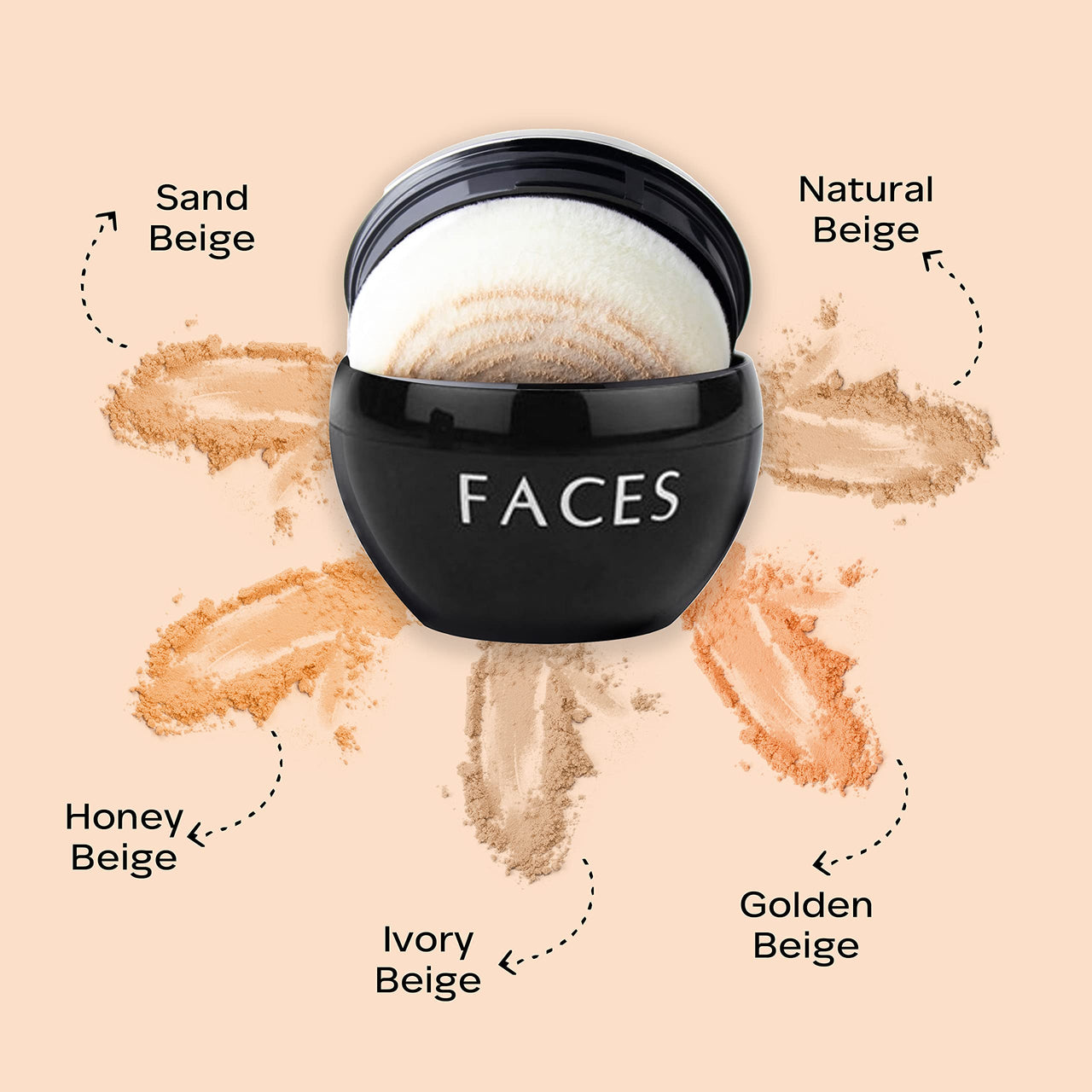 FACES CANADA Ultime Pro Mineral Loose Powder - Sand Beige 03, 7g| Light-Medium Coverage | Soft Luminous Glow | Flawless Makeup Setting Powder | Silky Matte Finish