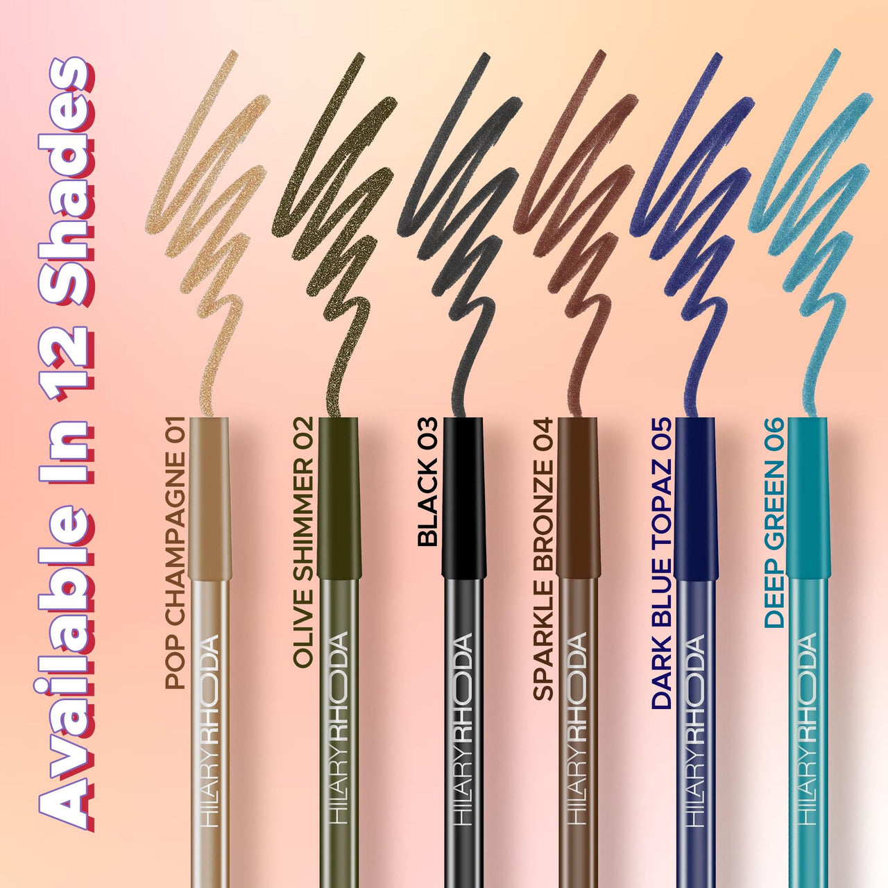 Hilary Rhoda Play n Blend Gel Eyeliner | One Stroke Application | Highly Pigmented | Matte & Shimmer Finish | 2 in 1 Smudger + Eyeliner | Butter Smooth Texture | 1.5g - (Purple Drama | Shade 12)