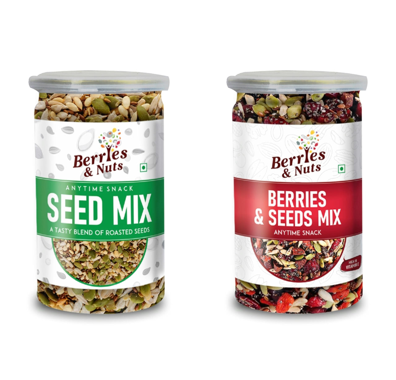 Berries And Nuts Premium Roasted Seeds Mix & Berries & Seeds Mix Combo | 400 Grams 1 Bottel 200 Grams