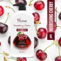 TryOnes Nourishing Cherry Shampoo Hydration Soft & Smooth I Strong & Shiny Hair | Shampoo for Women and Men_1000 ML