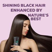 Joy Shining Black Hair Shampoo with Amla & Black Grapes (340ml x 2) | Controls Hair Fall & Stimulates Hair Growth | Paraben Free | For Men & Women