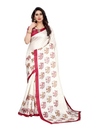Pisara Women Khadi Silk Printed Saree