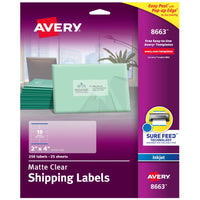 Avery Printable Shipping Labels with Sure Feed, 2
