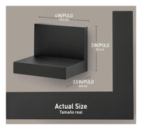 Command Display Ledges, Slate, 2-Ledges, 8-Medium Foam Strips, Decorate Damage-Free