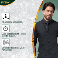 Streax Insta Shampoo Hair Colour for Men & Women, Burgundy, 18ml (Pack of 8) | Enriched with Almond Oil & Noni Extracts | Long-Lasting Instant Colour