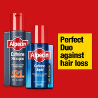 Alpecin Caffeine Shampoo C1 and Liquid | Prevents Hair Loss | Energizer for Strong Hair | Hair Care for Men | Set of 250ml Shampoo and 200ml Liquid