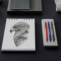 Rotring 600 Mechanical Pencil, HB 0.5 mm, Blue All-Metal Body, Hexagonal Barrel