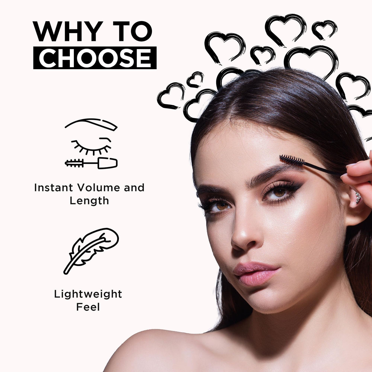 Orgatre Boldgaze Waterproof Volumizing Mascara 4.5ml for High Volume & Long-Lasting Curl | Smudge-Proof Black Mascara for Women | Suitable for Eyebrows & Lower Lashes