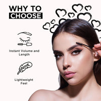 Orgatre Boldgaze Waterproof Volumizing Mascara 4.5ml for High Volume & Long-Lasting Curl | Smudge-Proof Black Mascara for Women | Suitable for Eyebrows & Lower Lashes