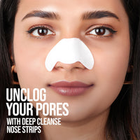 Hilary Rhoda Deep Cleanse Nose Strips | Instant Removal | Removes Blackheads & Whiteheads | Deep Cleanses Skin & Removes Dirt & Oil | 10 Strips (Charcoal - Shade 01)