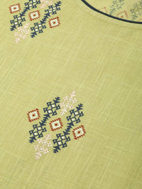 Vaamsi Cotton Printed Kurta & Palazzo Set (VKSET1006_Green)