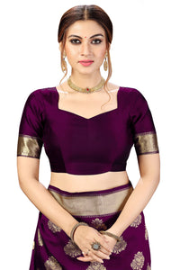 PANASH TRENDS Women's  Kanchipuram Banarasi Art Silk Saree with Blouse Piece