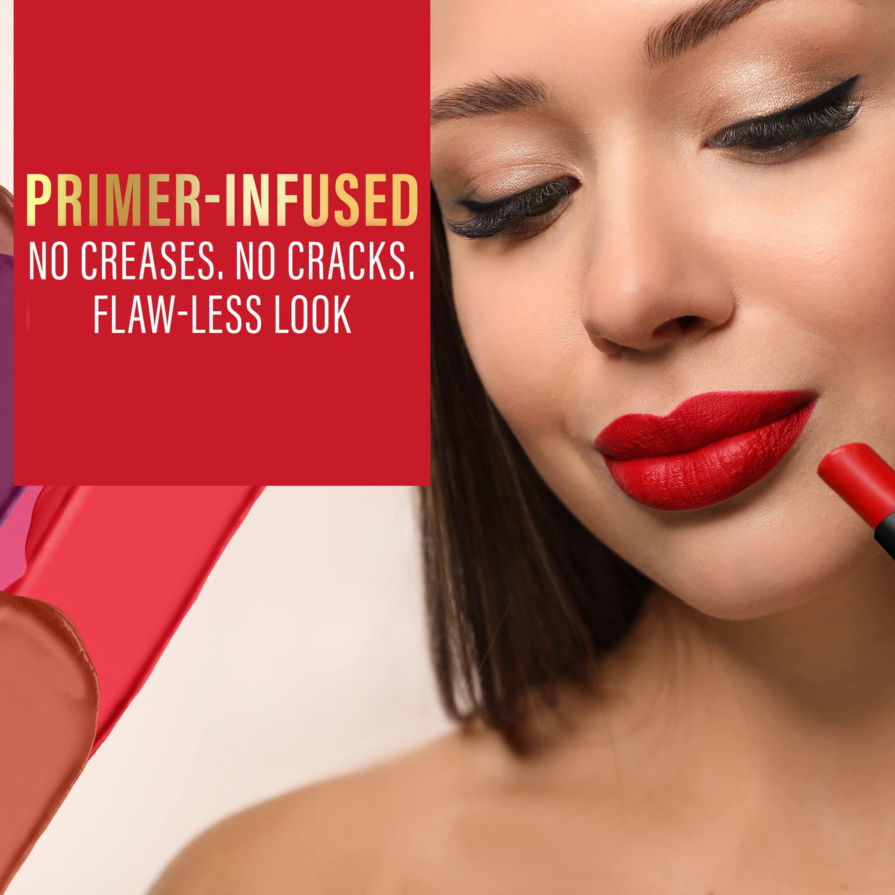 FACESCANADA Long Stay 3-In-1 Matte Lipstick - Showstopper Red 09, 2 Gm