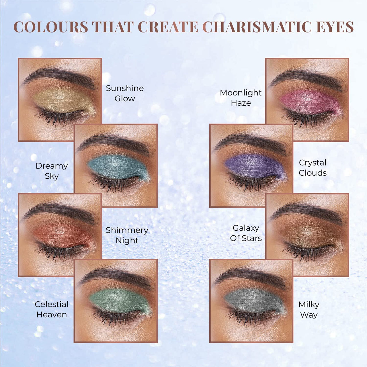Just Herbs 8 In 1 Herbal Metallic stick-Shimmery Finish - 12Gm& Retractable 2 In 1 Herbal Eyeliner + Kajal stick- Black 0.3G Combo