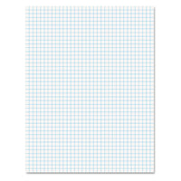 Ampad 8 1/2 x 11 Inches White Quad Pad, 4 Square Inch, 50 Sheets, 1 Each (22-030C)