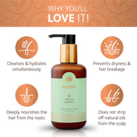 SoulTree Hibiscus Shampoo with Honey & Aloe Vera - Prevents Dryness & Hair Breakage, Cleanses & Hydrates at the same time, SLS/SLES Free - All Hair Types, 250 ml