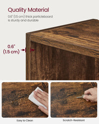 VASAGLE Bookshelf, 23.6 Inches Wide, 4-Tier Open Bookcase with Adjustable Storage Shelves, Floor Standing Unit, Cloud White ULBC164T14 1 Pack 4 Tiers (23.6