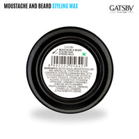 Gatsby Moustache & Beard Styling Wax - Strong Hold 25gm | Contains Natural Ingredients | Powered With Carnauba Wax For Day Long Hold | Non Sticky & Easy Wash Off | Strong Hold Beard Wax | Pack of 2