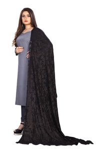 Akshar Llc Miss India Women's  Chiffon Dupatta With Goodembroidery Work