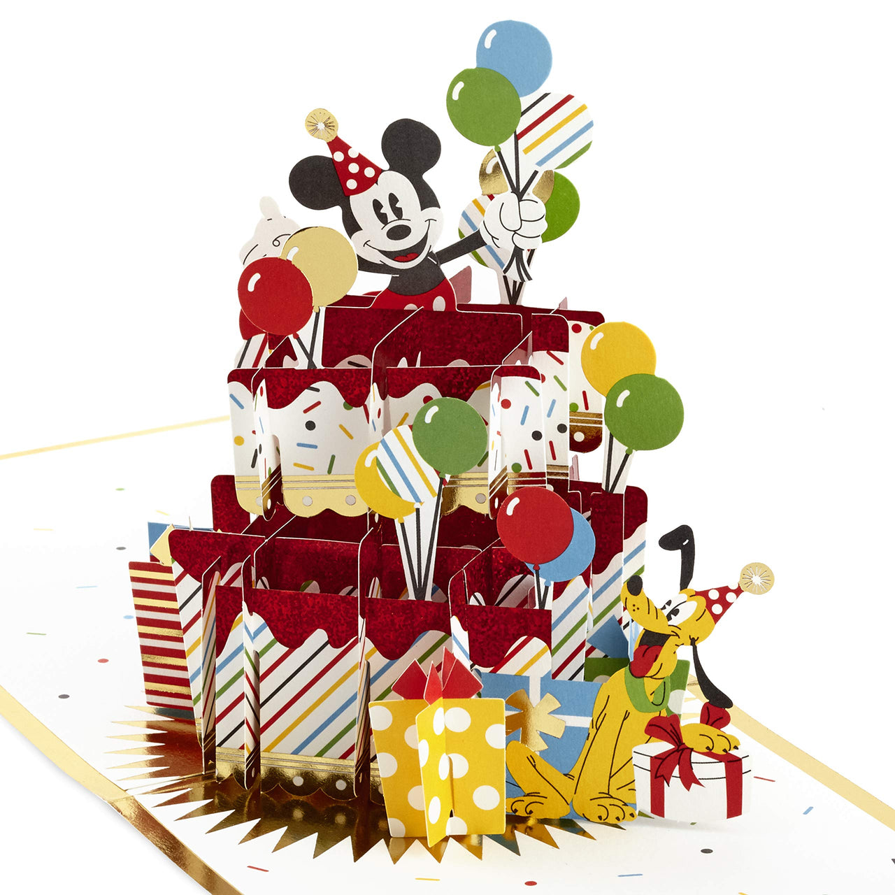 Hallmark Signature Paper Wonder Pop Up Birthday Card (Disney Mickey Mouse and Friends) Pop Up, Disney Mickey Mouse and Friends