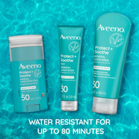 Aveeno Protect + Soothe Mineral Sunscreen Stick for Sensitive Skin SPF50, 1.5oz/42g