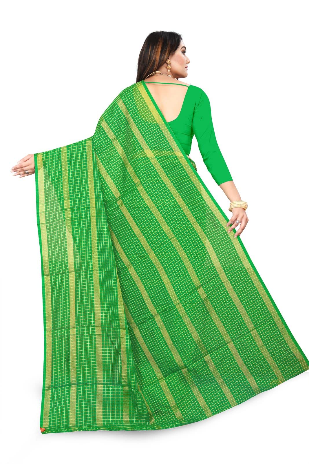 Amazon Brand - Anarva Soft Heavy & Cotton Silk Sarees for women, Beautiful saree free size with unstitched Blouse Piece