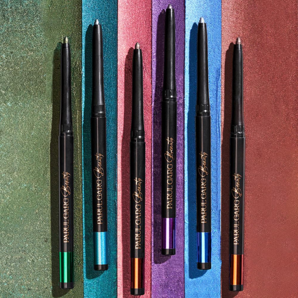 Parul Garg Beauty Bold Define Shimmer Kajal | Smooth Glide Kajal for Eyelid & Lash Line | Long-Lasting, Smudge-Proof & a Dazzling Shine | Vegan & Cruelty-Free (Pankh)