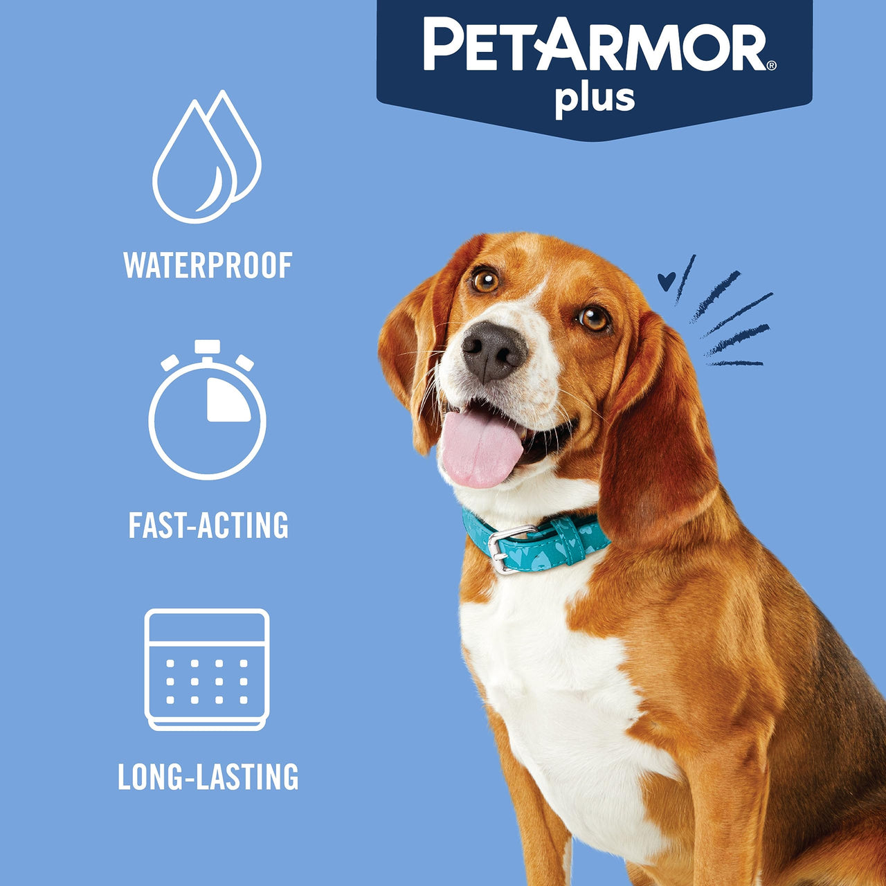 PetArmor Plus Flea and Tick Prevention for Dogs, Dog Flea and Tick Treatment, 1 Dose, Waterproof Topical, Fast Acting, Medium Dogs (23-44 lbs) 23-44 lbs 1 Count