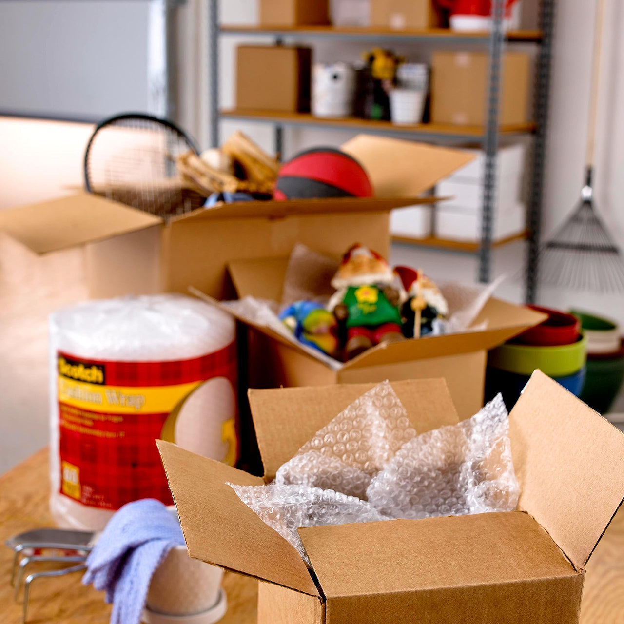 Scotch Reinforced Strength Shipping Strapping Tape with Dispenser, Clear, 1.88" x 360 in, 1 Dispenser/Pack (50) 1 Count (Pack of 1)