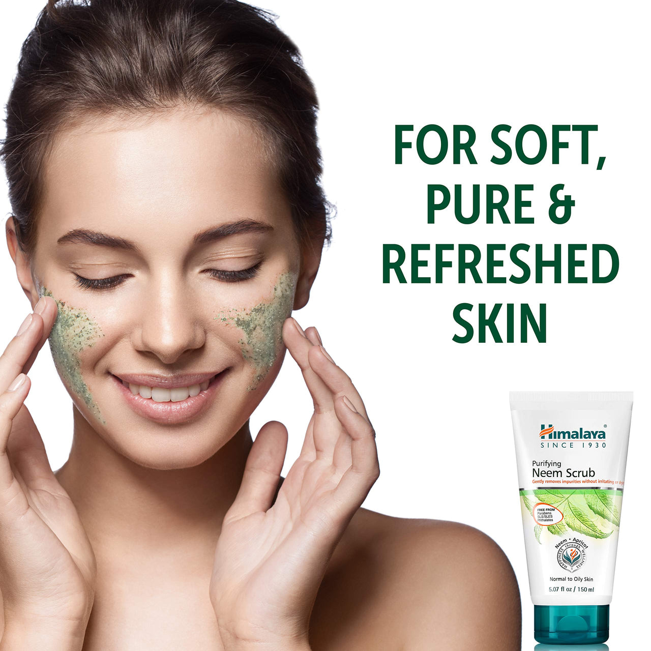 Himalaya Herbals Purifying Neem Scrub, 100gm and Himalaya Tan Removal Orange Face Scrub, 100g