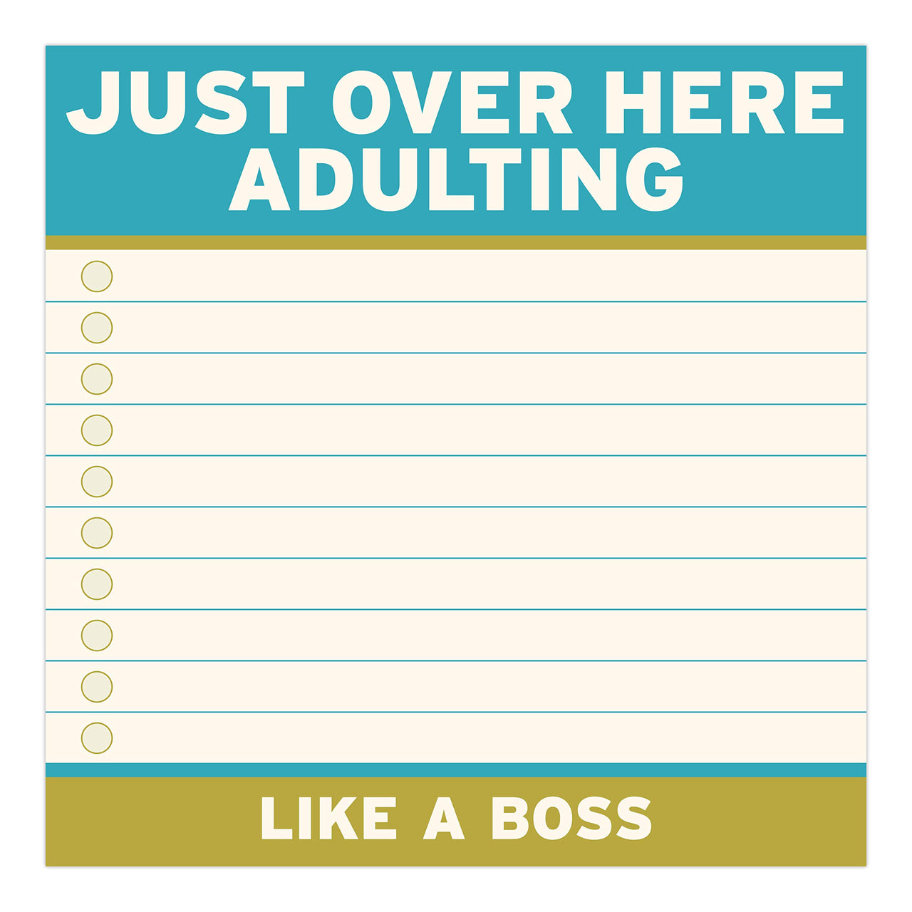 1-Count Knock Knock Adulting Large Sticky Notes (4 x 4-inches) 1-Count