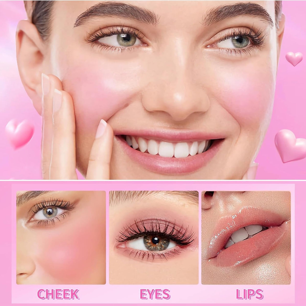 Seven Seas Matte Jelly Blush Tint | Moisturising | Long-Lasting Lip And Cheek Tint | Highly Pigmented | Smudgeproof | Jelly Tint For Women And Girls (01-Poppy Pink, 5G)