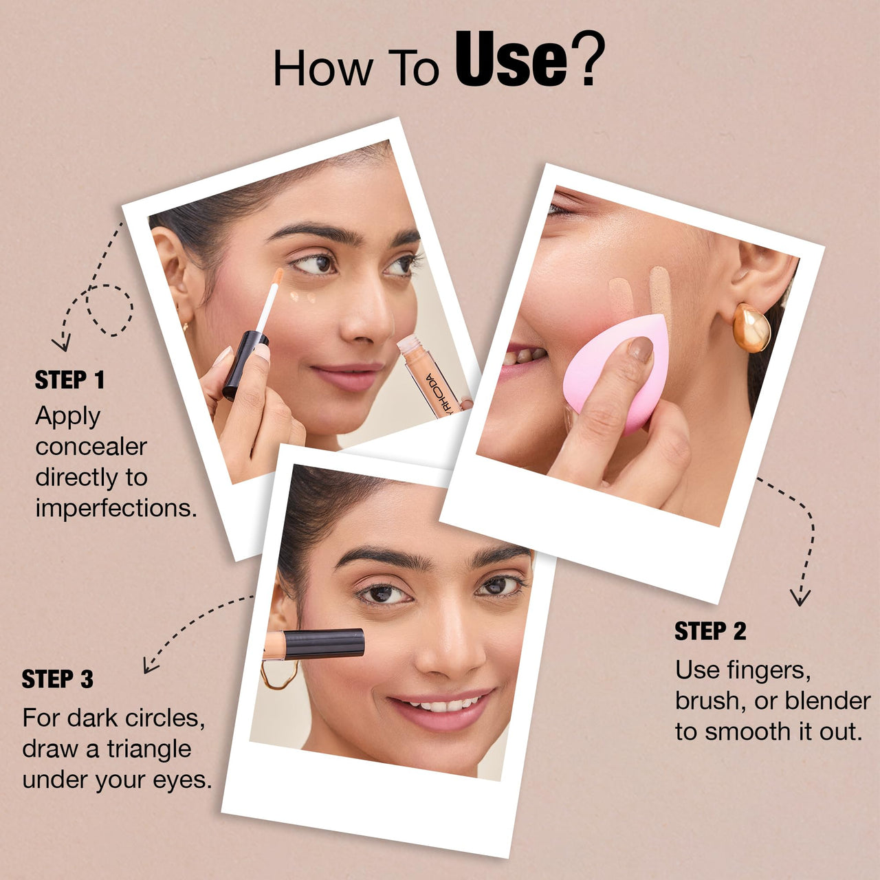 Hilary Rhoda Hide It All Cover Conceal | Conceals Masks, Scars & Dark Circles | High Coverage Concealer | With Shea Butter | Matte Finish | Cruelty-Free & Vegan (Walnut - Shade 6, 3.7ml)