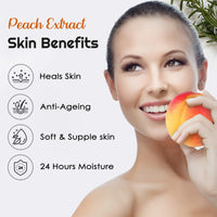 NutriGlow Advanced Organics Face Wash With Peach Extracts & Witch Hazel, 100 ml each (Pack of 2)