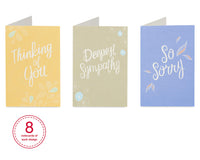 American Greetings Sympathy Cards Assortment, Hand-Lettered (48-Count)
