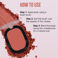 Beauty Berry Dream Matte Blush - 10 Soft Peach, 7g | Lightweight, Silky-Smooth Texture, Ultra Matte Blusher Palette | Highly Pigmented & Blendable Shades, Blusher for Face Makeup