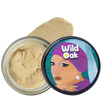 WildOak Under Eye Clay Mask | Brightens Dark Circles, Fades Fine Lines & Eye Puffiness | Geranium, Sandalwood & Saffron Oil | Deep Hydration & Skin Firming | Visible Results in 30 Days | 50g