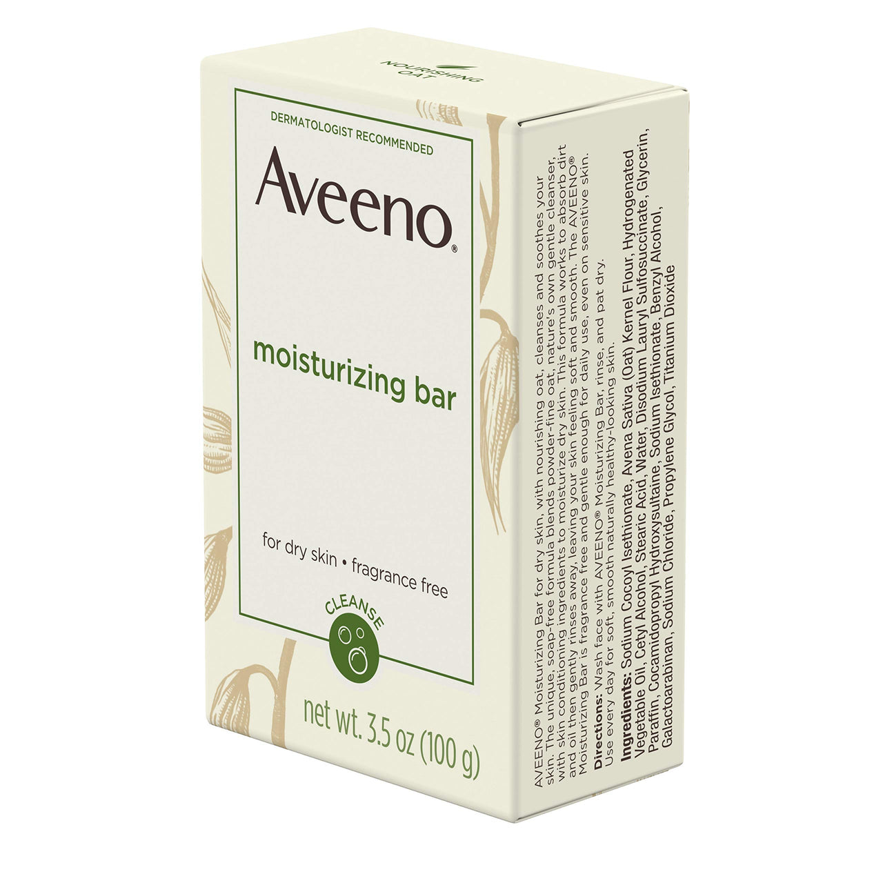 Aveeno Active Naturals Moisturizing Bar - Pack of 1, 100g